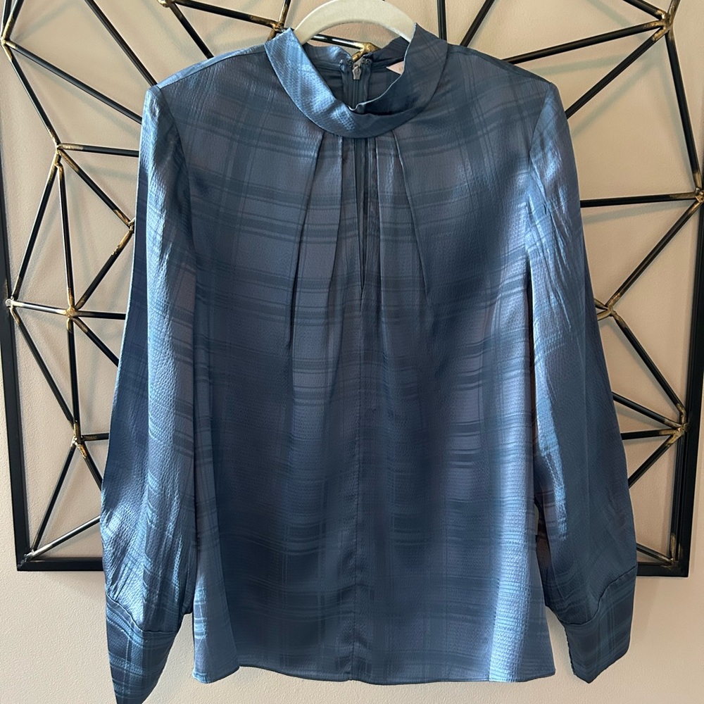 Rebecca Taylor Navy Textured Top